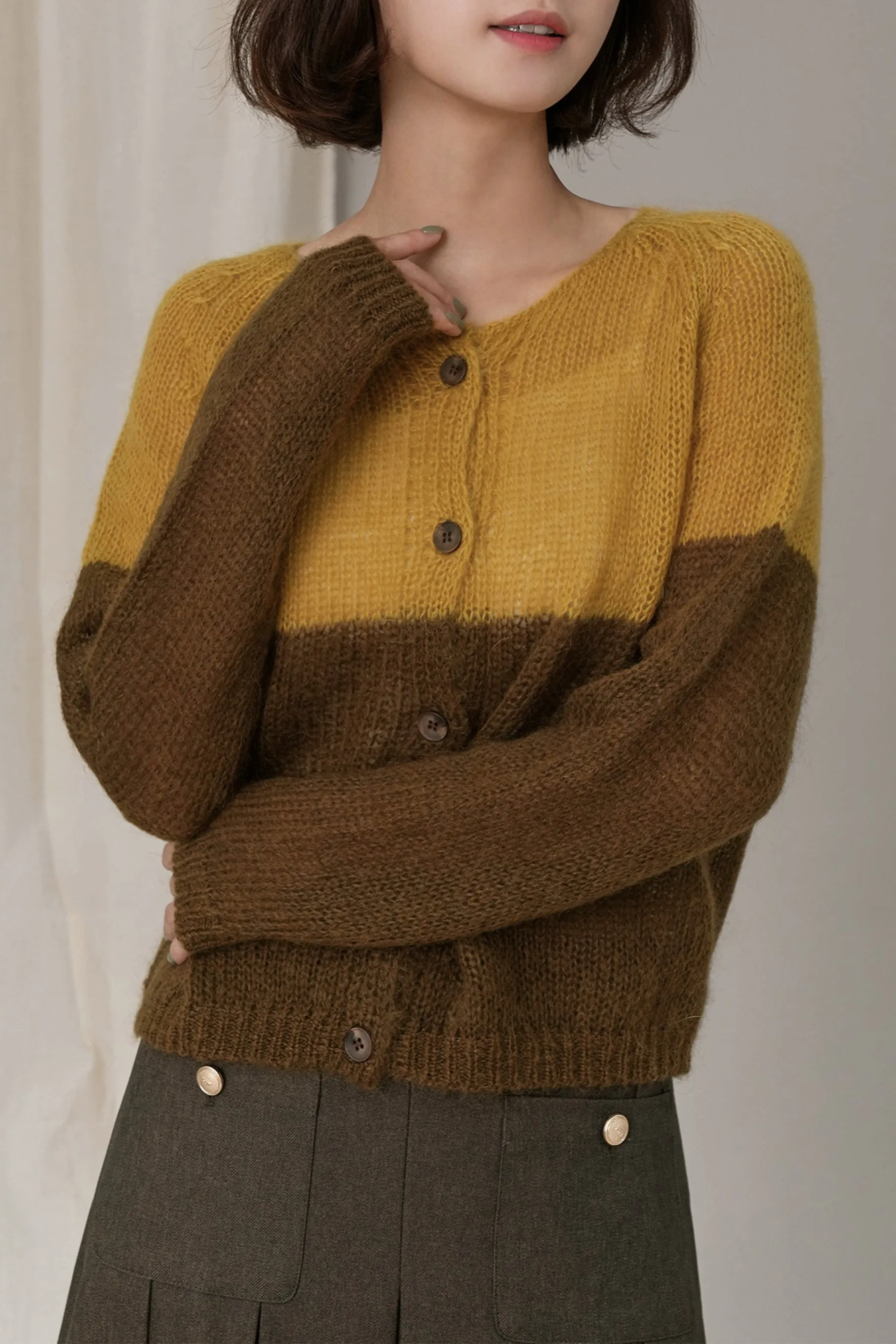 Aisha Color Cardigan
