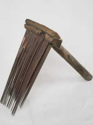 Antique French hemp comb / carder 11"