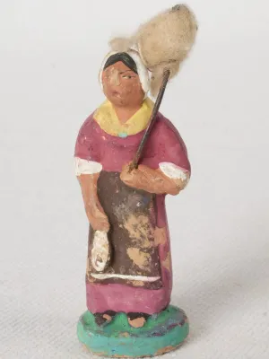 Antique Provençal Santon of a Spinner