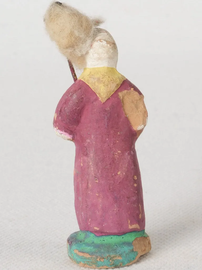 Antique Provençal Santon of a Spinner