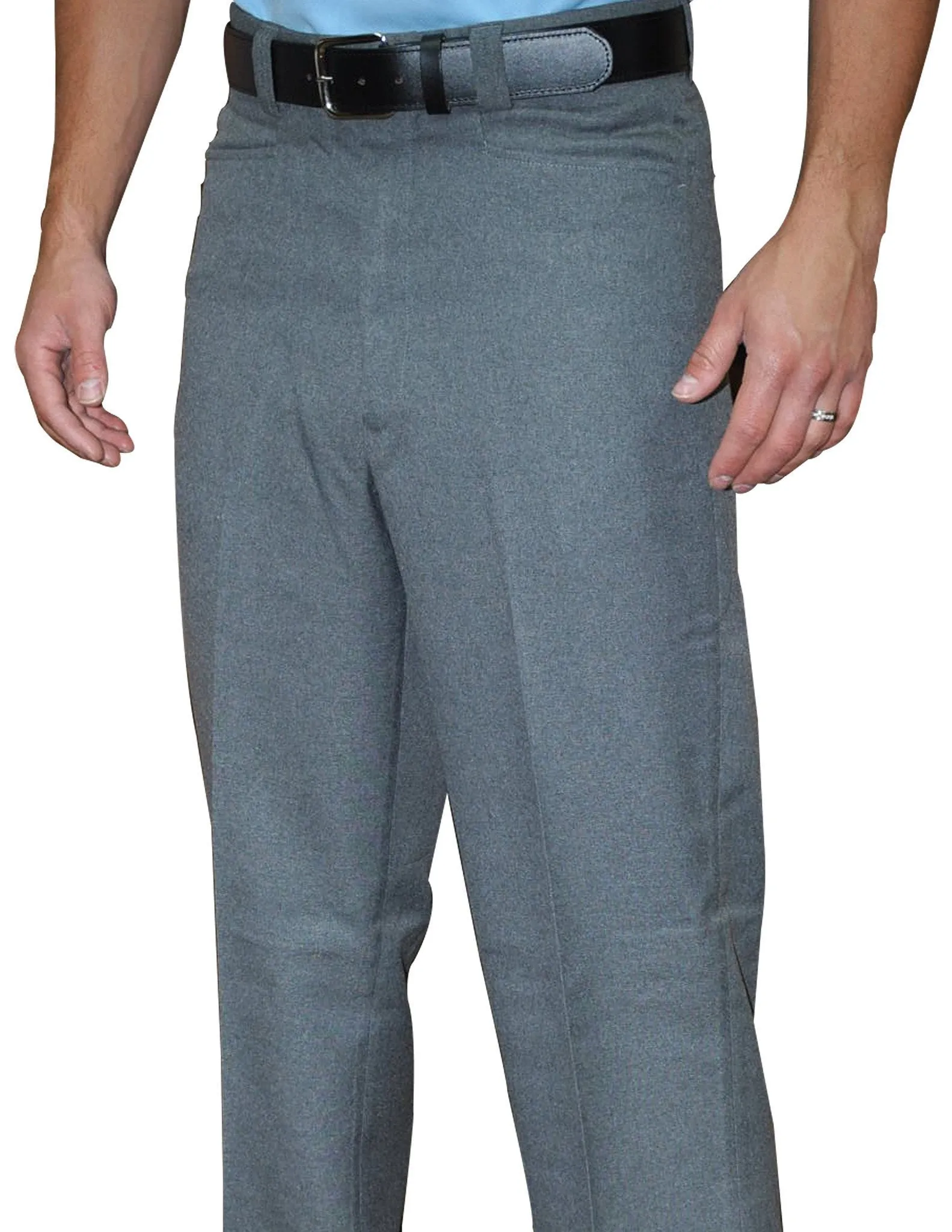 BASE-FLAT FRONT SLACKS-WESTERN CUT POCKETS-HEATHER GRAY