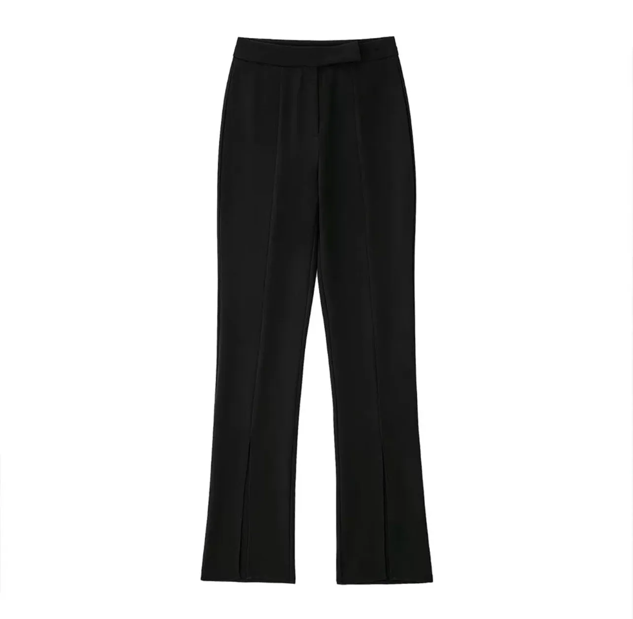 Black Bell Bottom Dress Pans