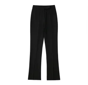 Black Bell Bottom Dress Pans