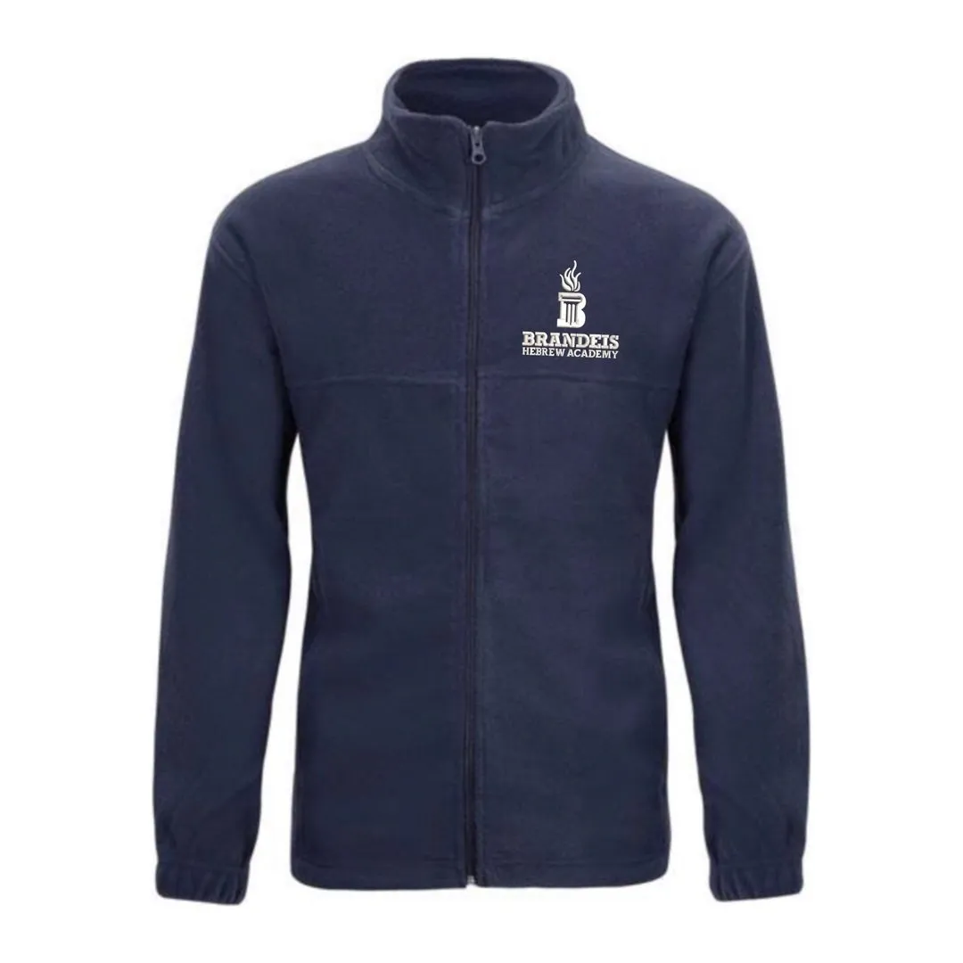 Brandeis Hebrew Academy Navy Polar Fleece Jacket - Kids