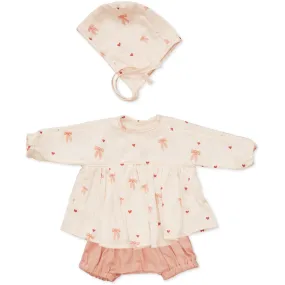 Cam Cam Copenhagen Bows Doll's Clothing Set & Bonnet