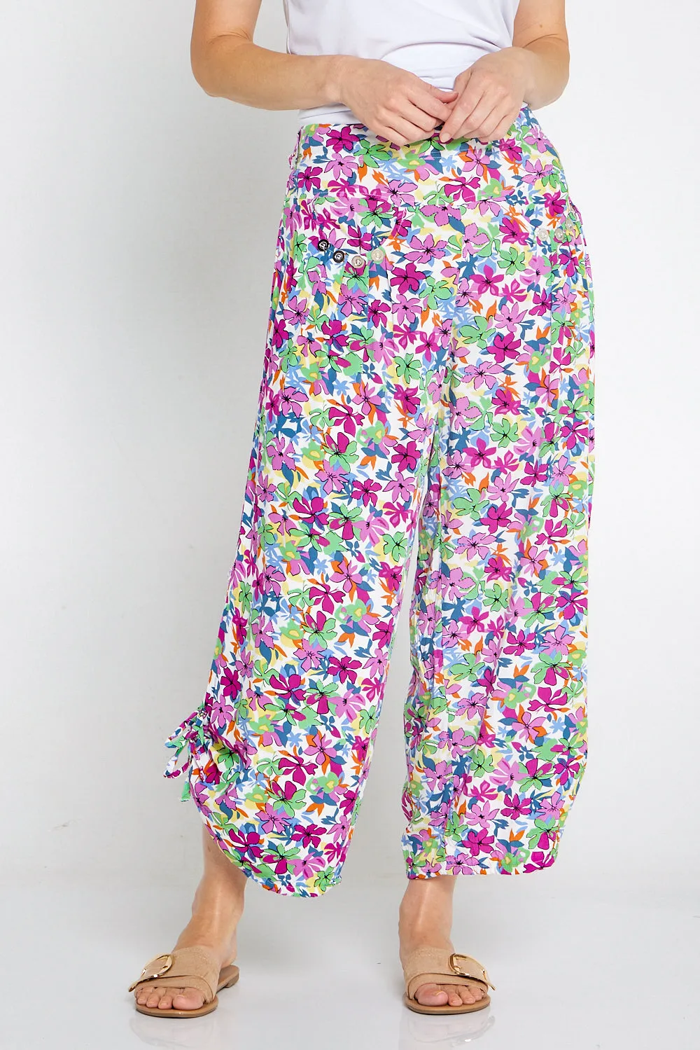 Cheyenne Pants - Purple/Mint Floral