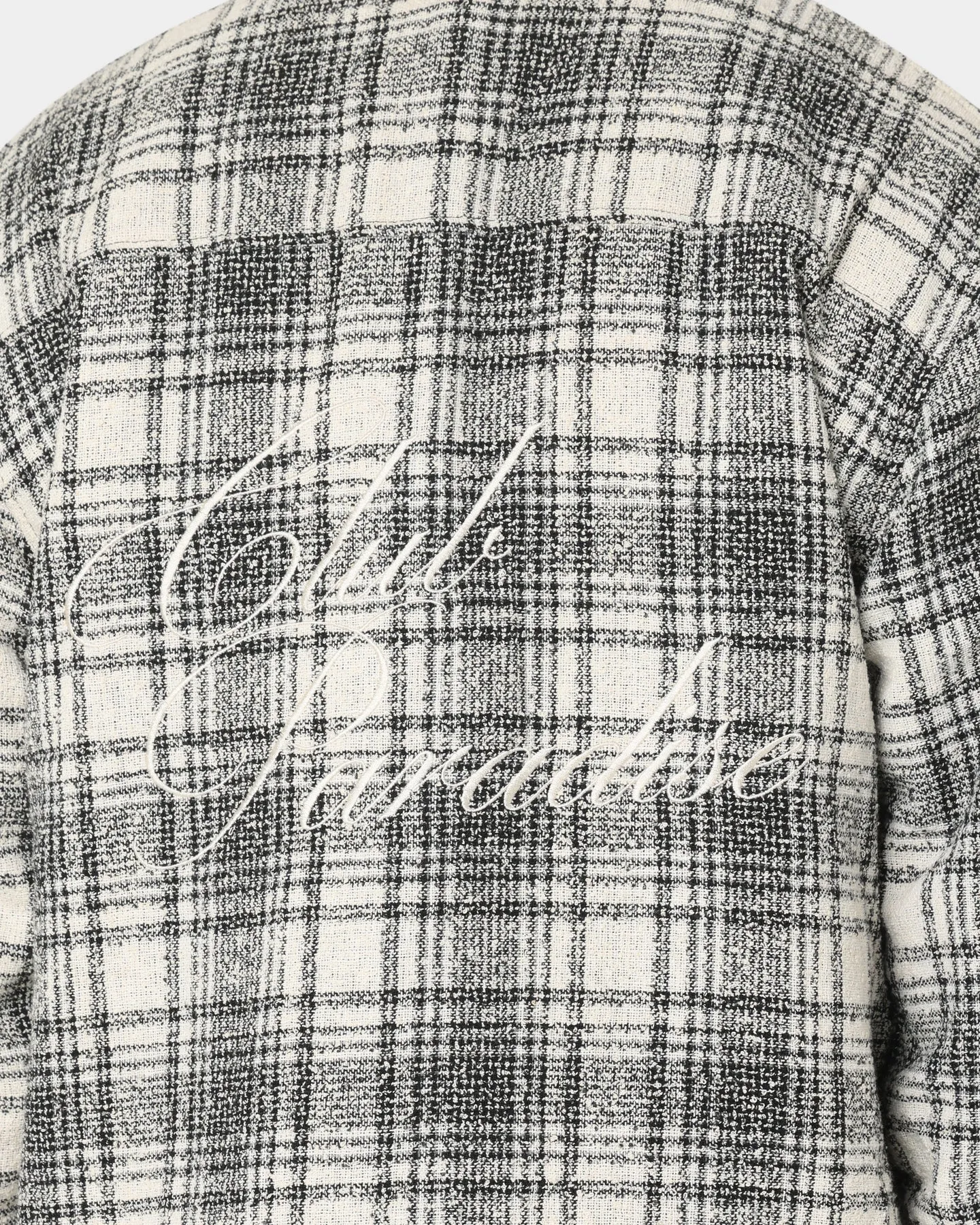 Club Paradise Script Flannel Grey