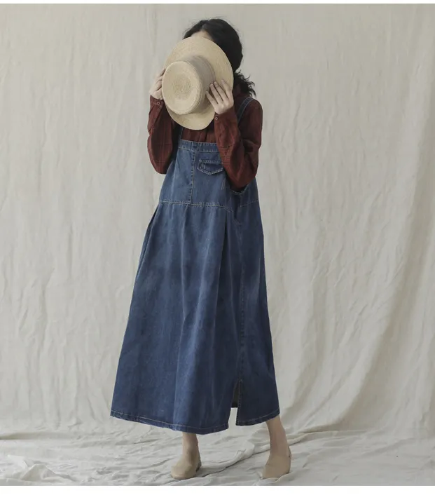 Denim Sleeveless Cotton Vest Women Dress