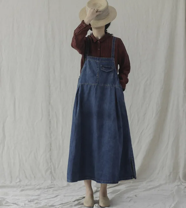 Denim Sleeveless Cotton Vest Women Dress
