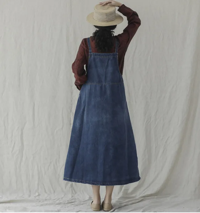 Denim Sleeveless Cotton Vest Women Dress