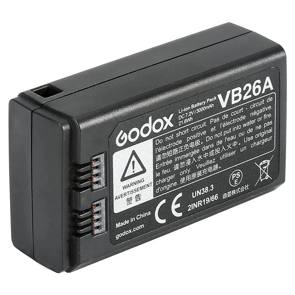 Godox VB26A Rechargeable Li-On Battery for V1 and V860III Flash (7.2V, 3000mAh)