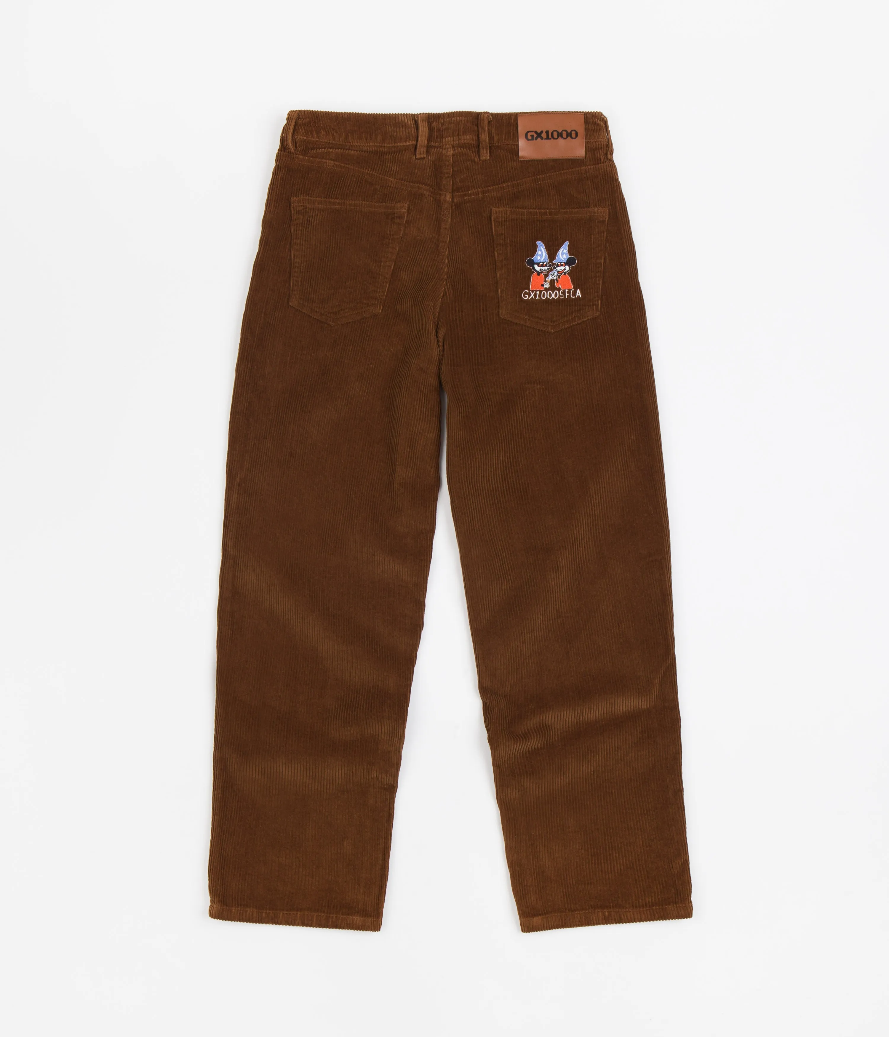 GX1000 Dimethyltryptamine Baggy Cord Pants - Tobacco