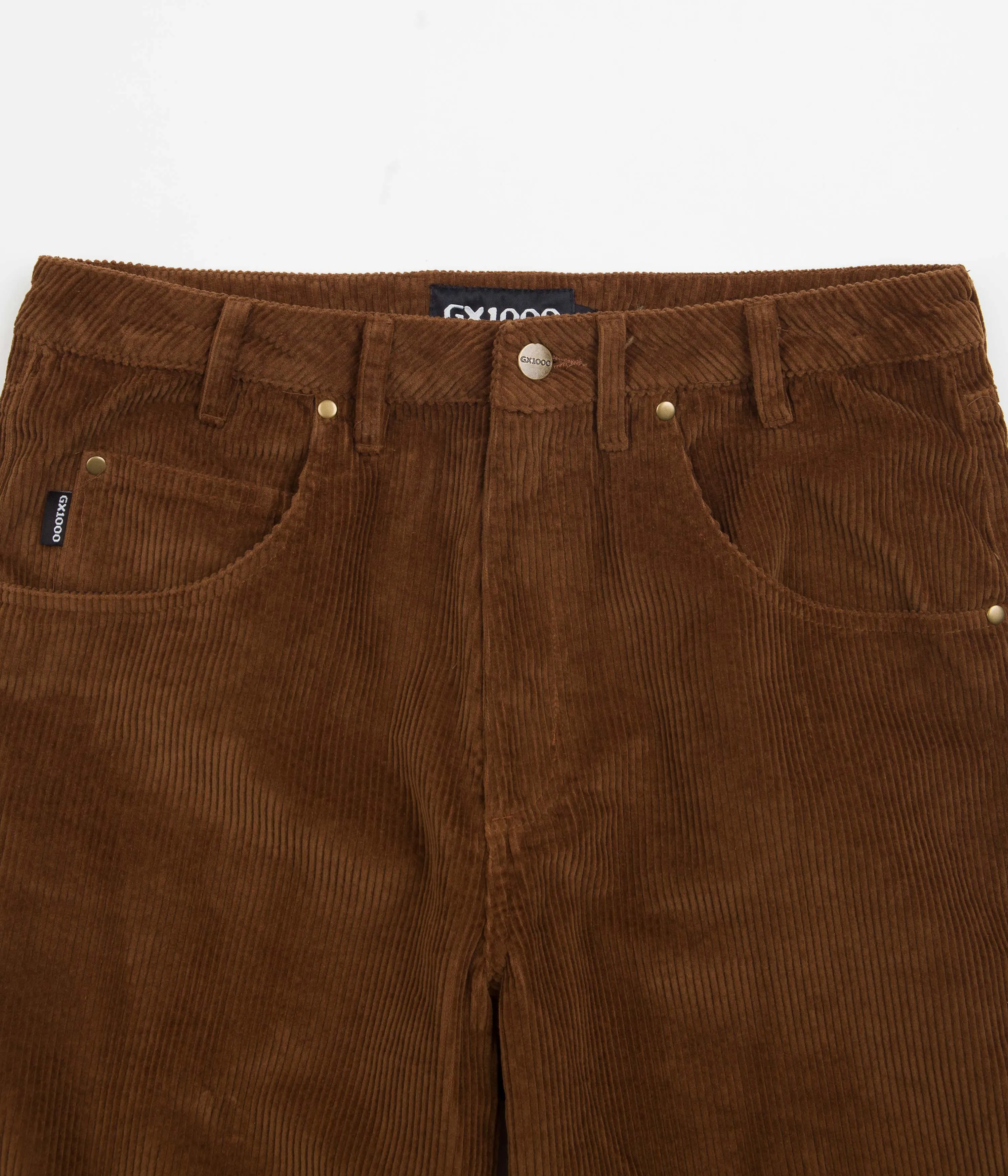 GX1000 Dimethyltryptamine Baggy Cord Pants - Tobacco