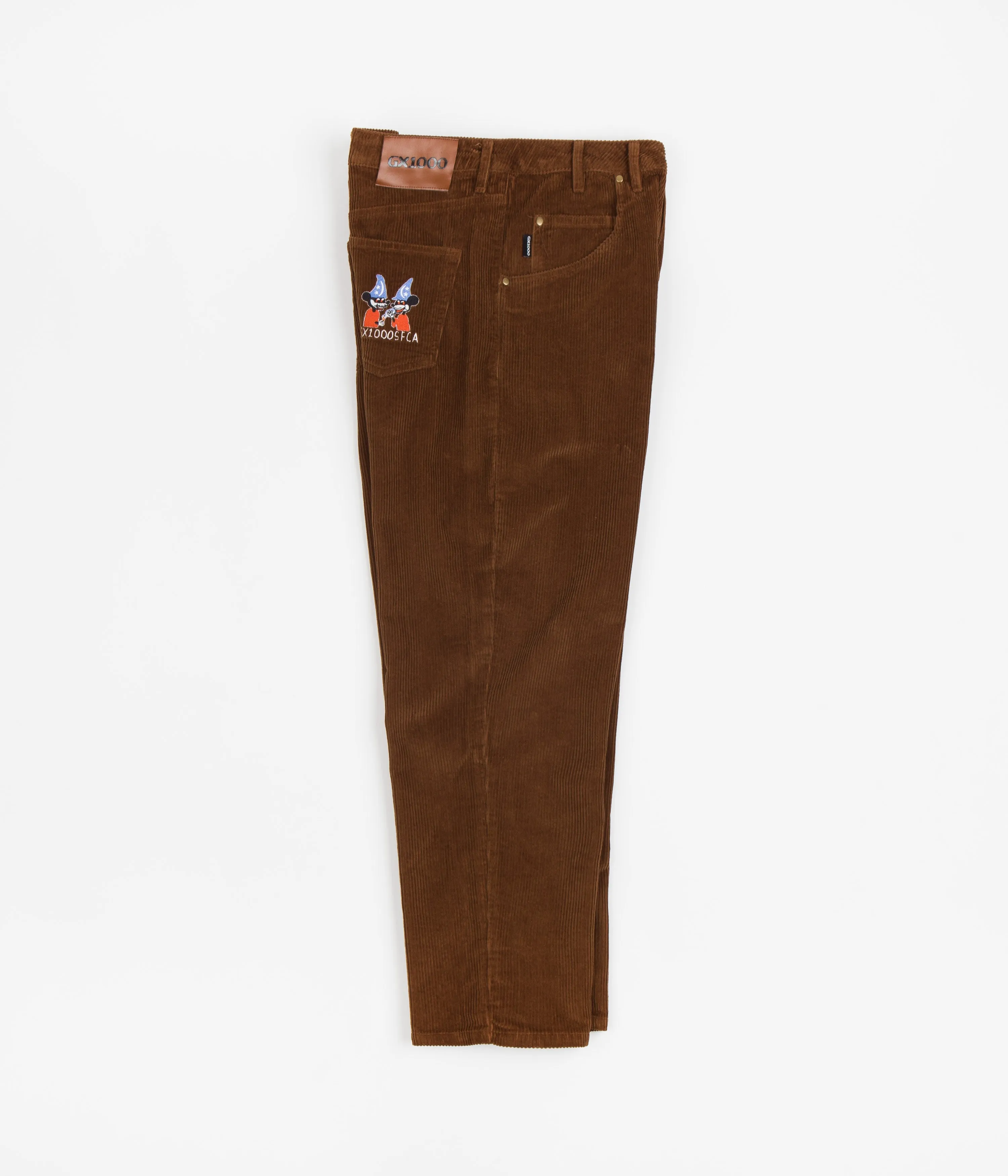 GX1000 Dimethyltryptamine Baggy Cord Pants - Tobacco