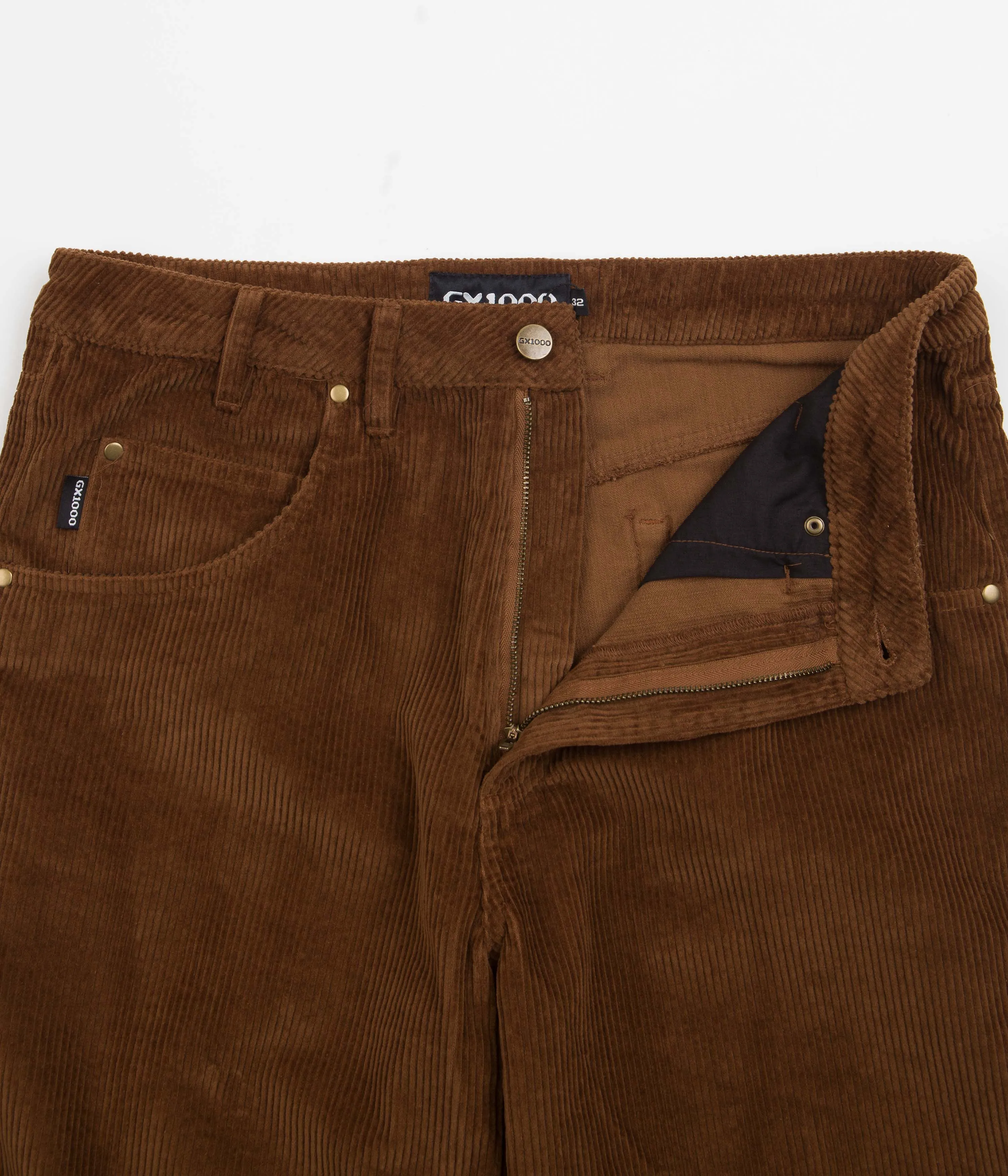 GX1000 Dimethyltryptamine Baggy Cord Pants - Tobacco