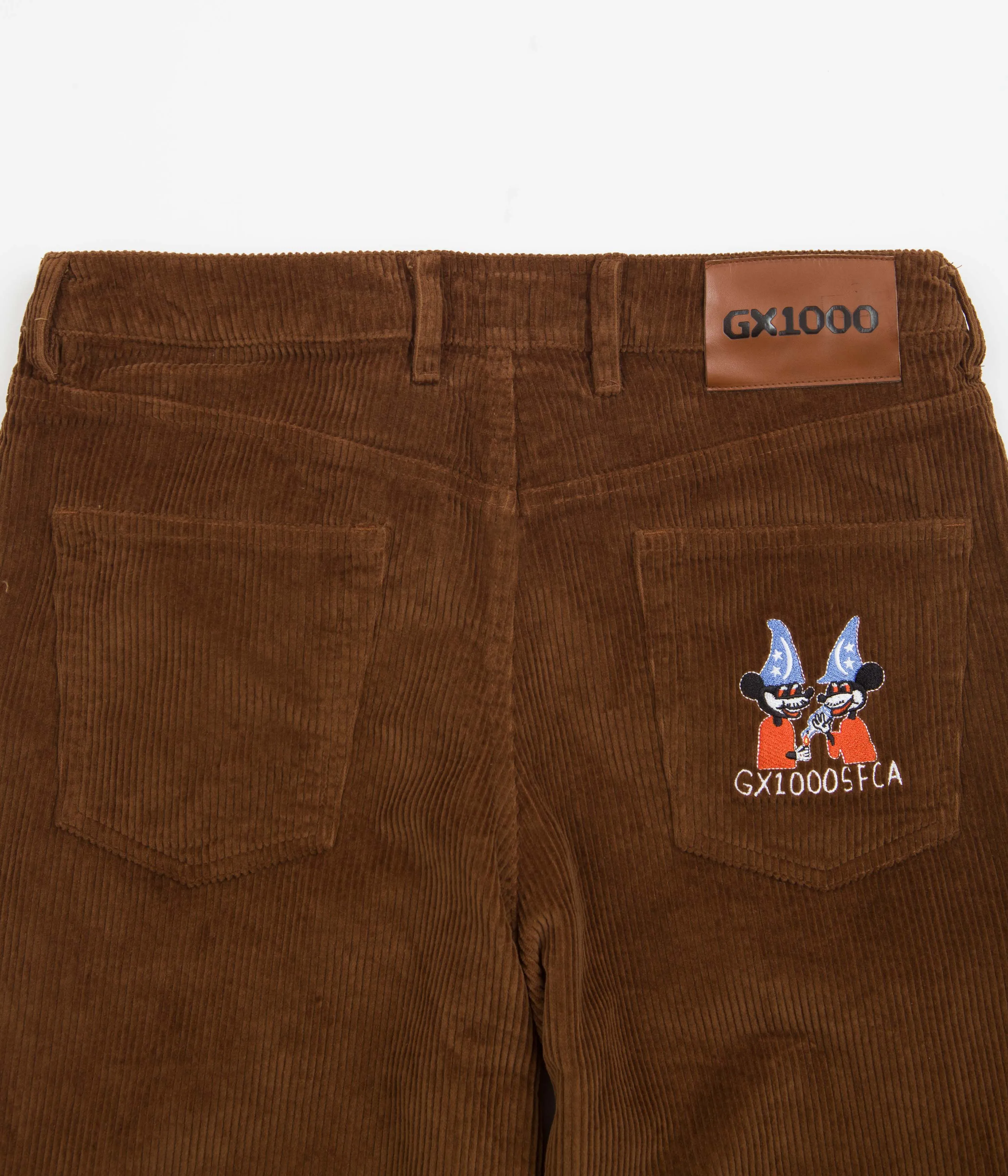 GX1000 Dimethyltryptamine Baggy Cord Pants - Tobacco