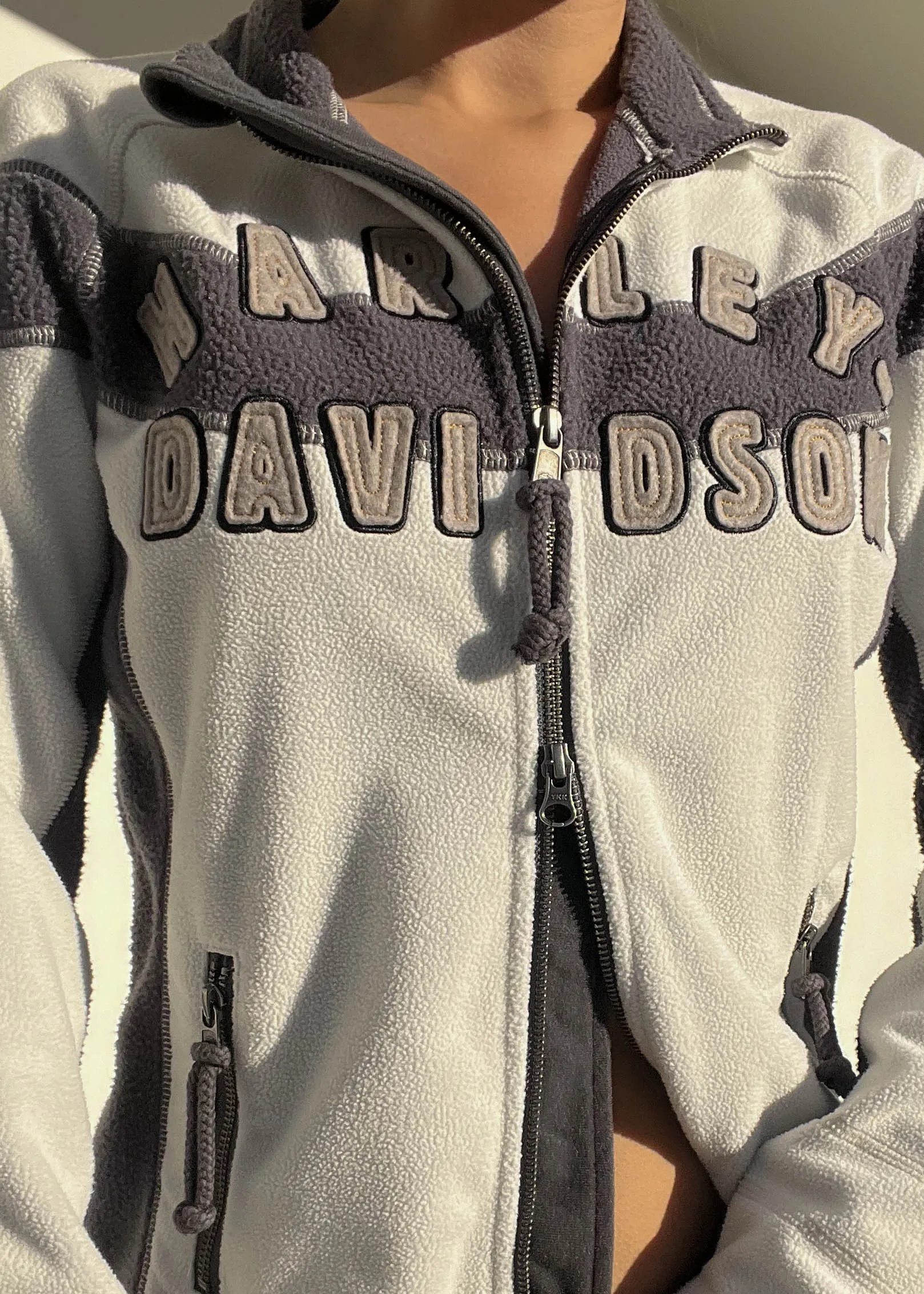 Harley Double Zip Fleece Jacket (S)