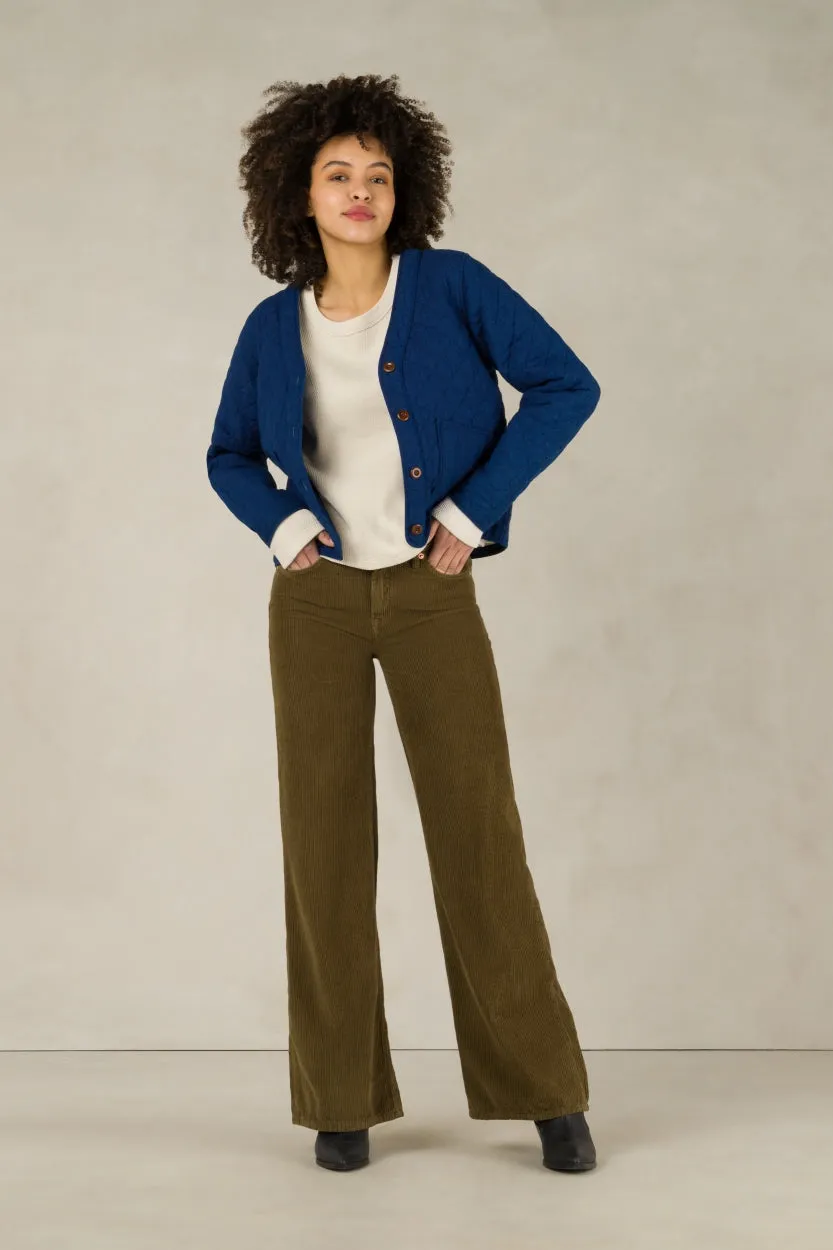 Jane Corduroy Jeans | Moss Green