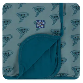 KicKee Pants Dusty Sky Happy Tornado Stroller Blanket