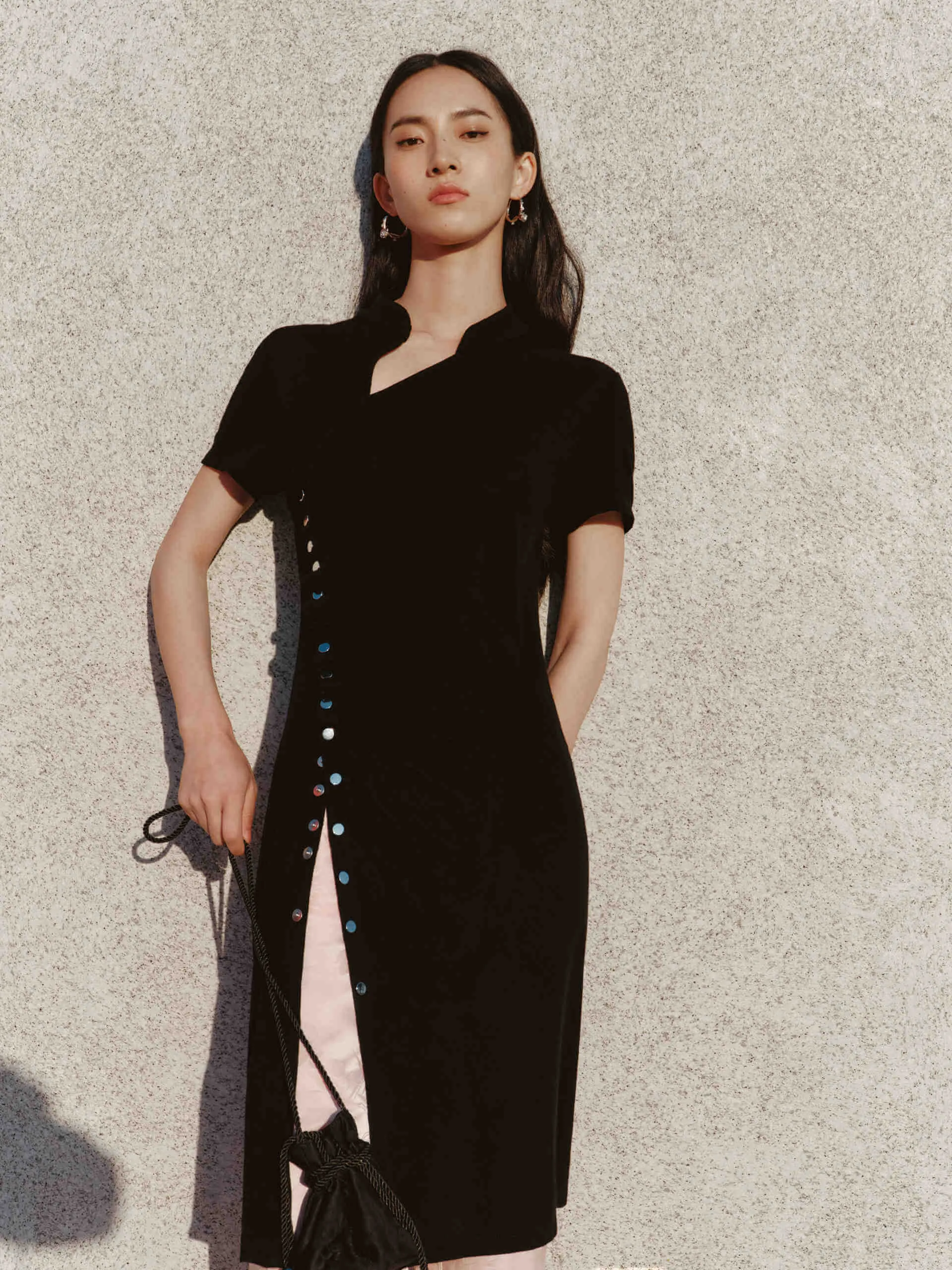 Knitted Wool Midi Dress