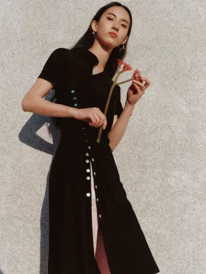 Knitted Wool Midi Dress