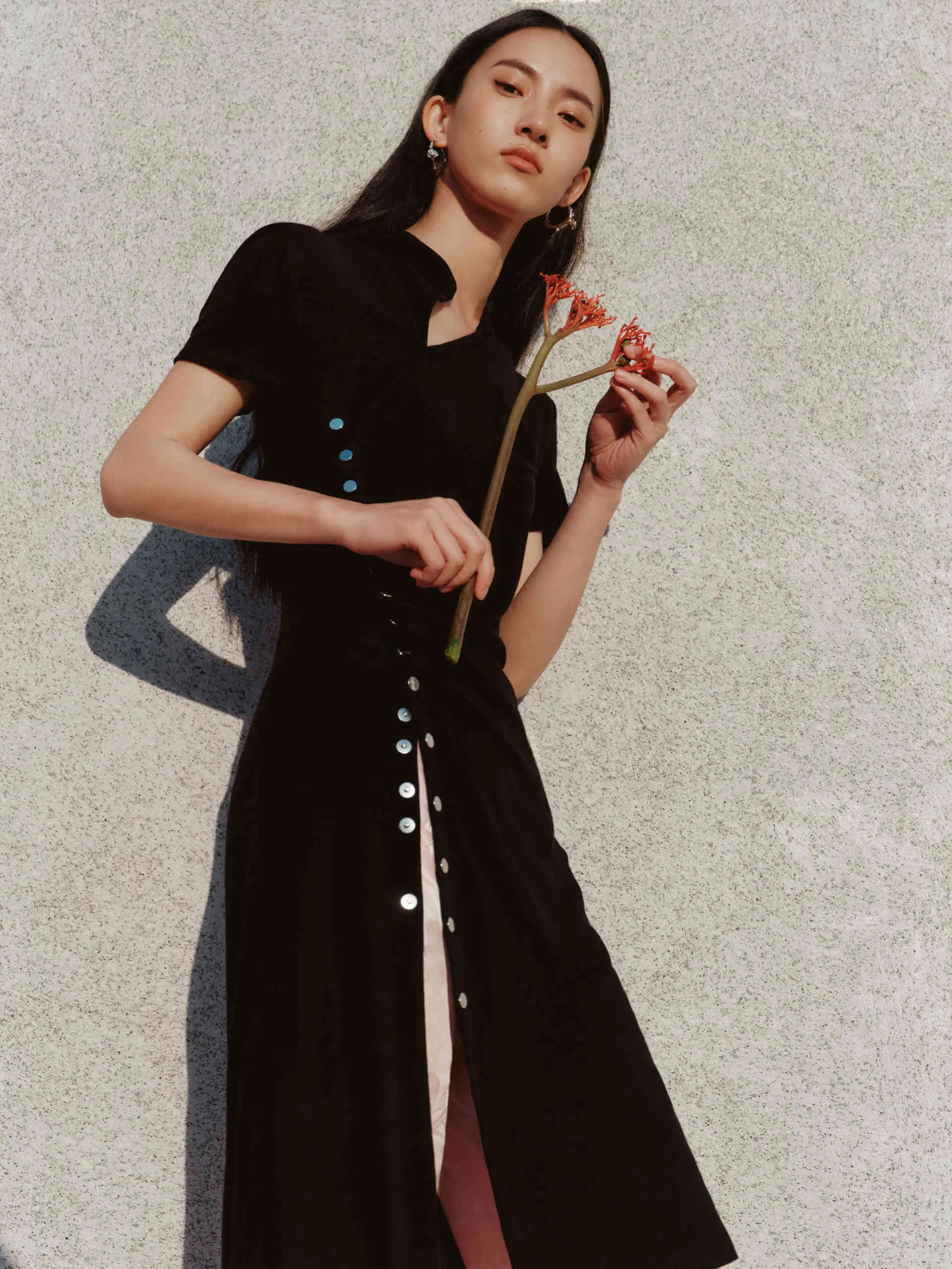 Knitted Wool Midi Dress