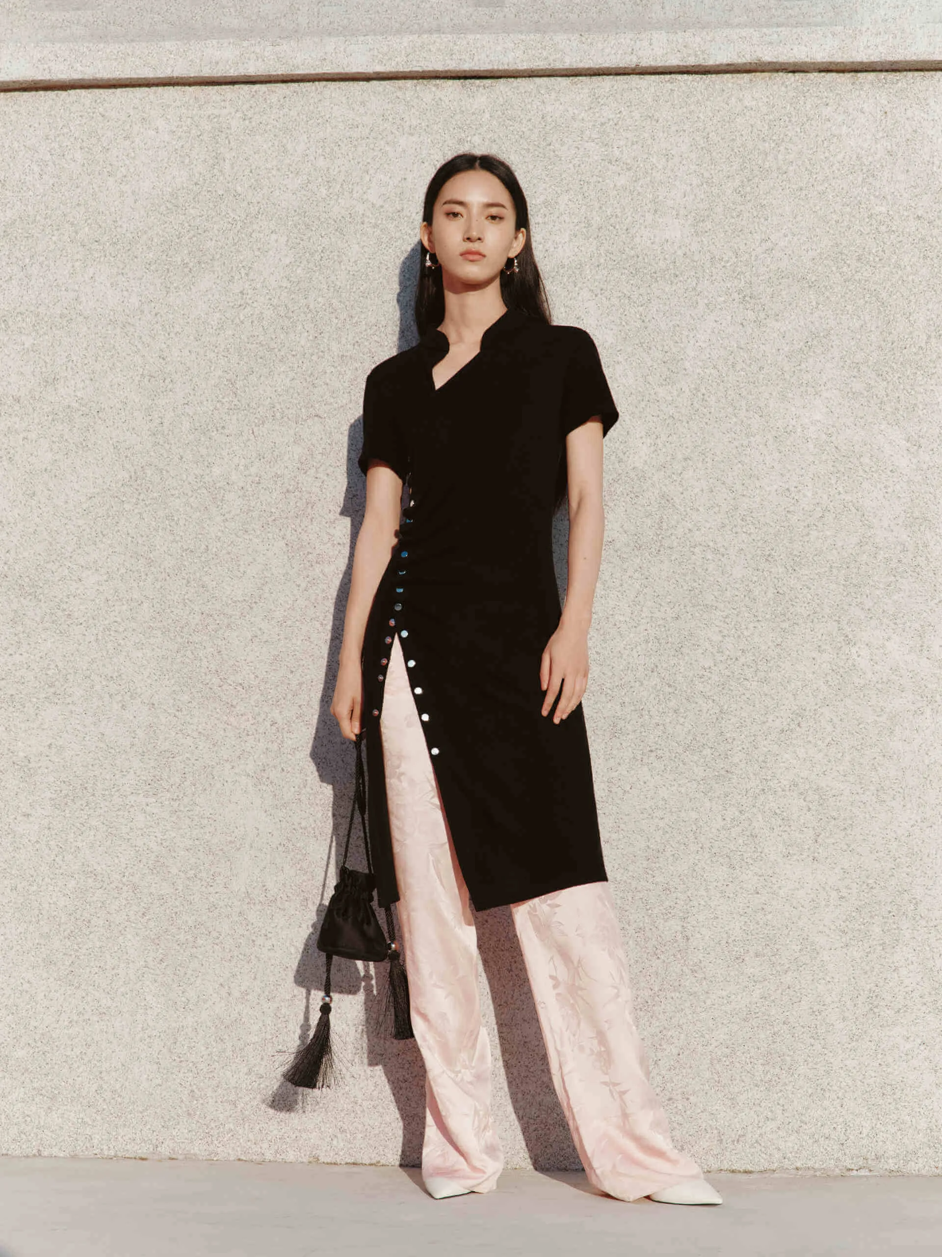 Knitted Wool Midi Dress