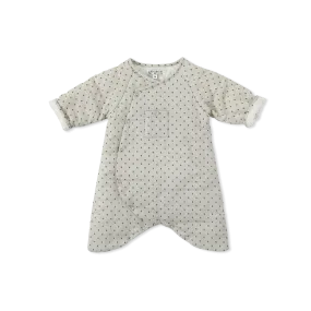 MAUREEN DOT PADDING ROMPER-ecru