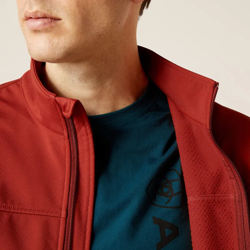 Men's Ariat Team Softshell Fired Brick Jacket - 10046691