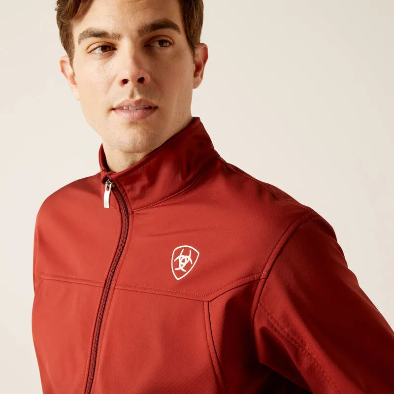 Men's Ariat Team Softshell Fired Brick Jacket - 10046691