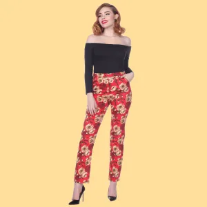 Monica Geisha Floral Trousers