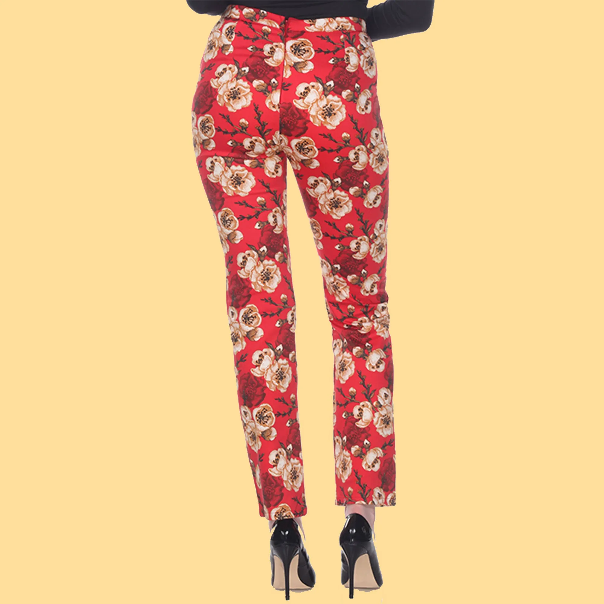 Monica Geisha Floral Trousers