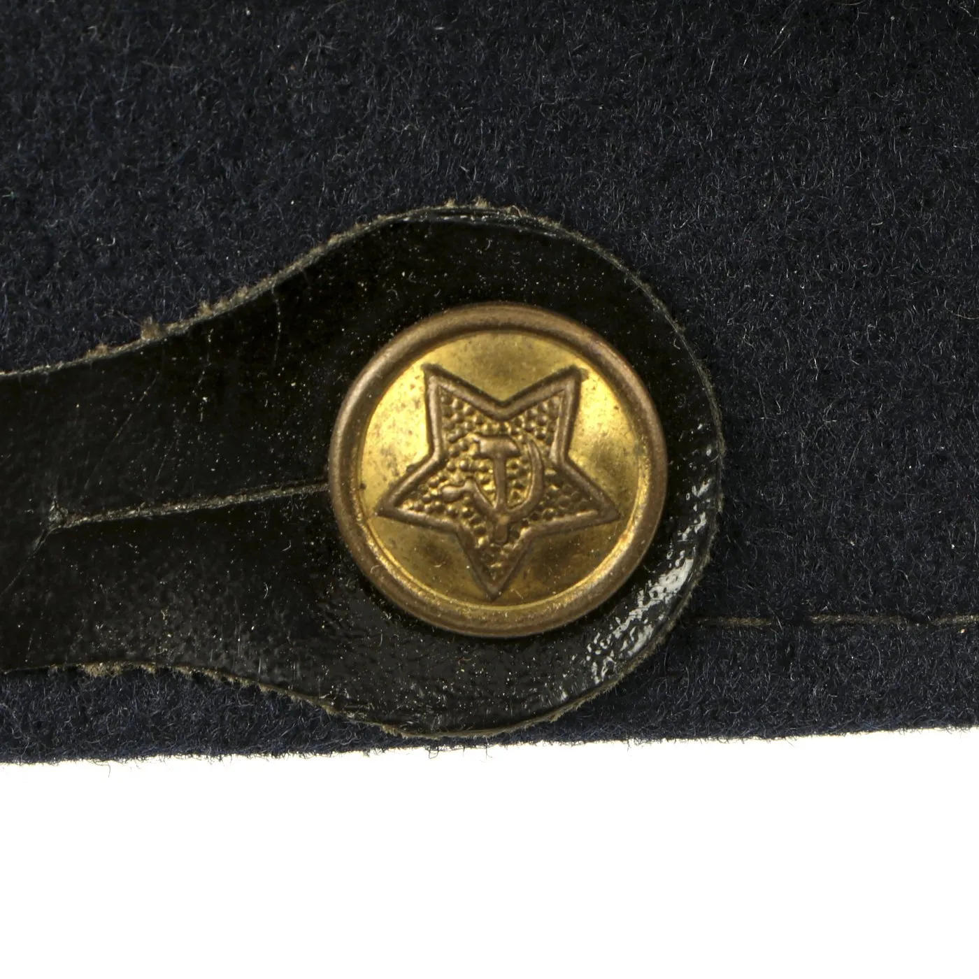 Original Cold War Soviet Border Guard Warrant Officer Service Parade M35 Visor Cap