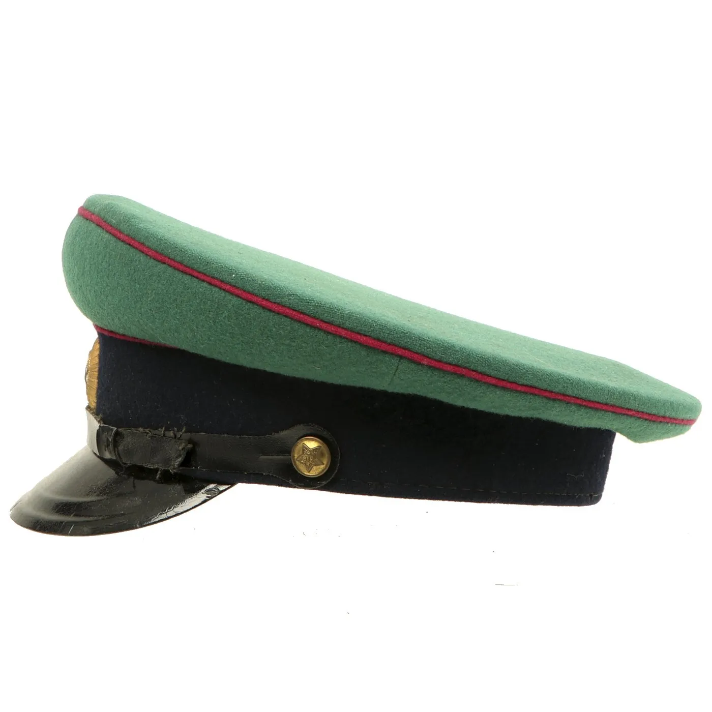 Original Cold War Soviet Border Guard Warrant Officer Service Parade M35 Visor Cap