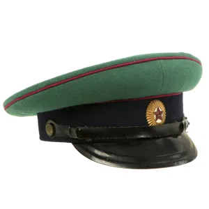 Original Cold War Soviet Border Guard Warrant Officer Service Parade M35 Visor Cap