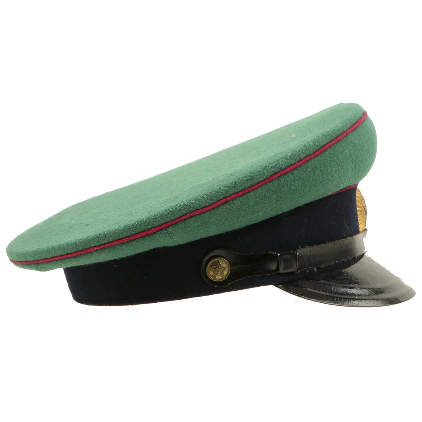 Original Cold War Soviet Border Guard Warrant Officer Service Parade M35 Visor Cap