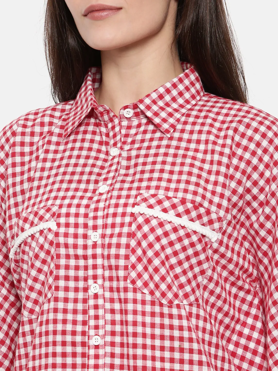 Red Gingham Lounge Set - (Clearance - Final Sale)