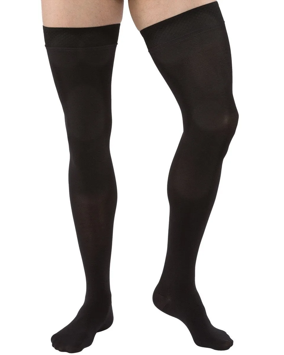 SECOND SKIN Surgical Grade Closed Toe 20-30 mmHg Thigh High Silicone Dot Top