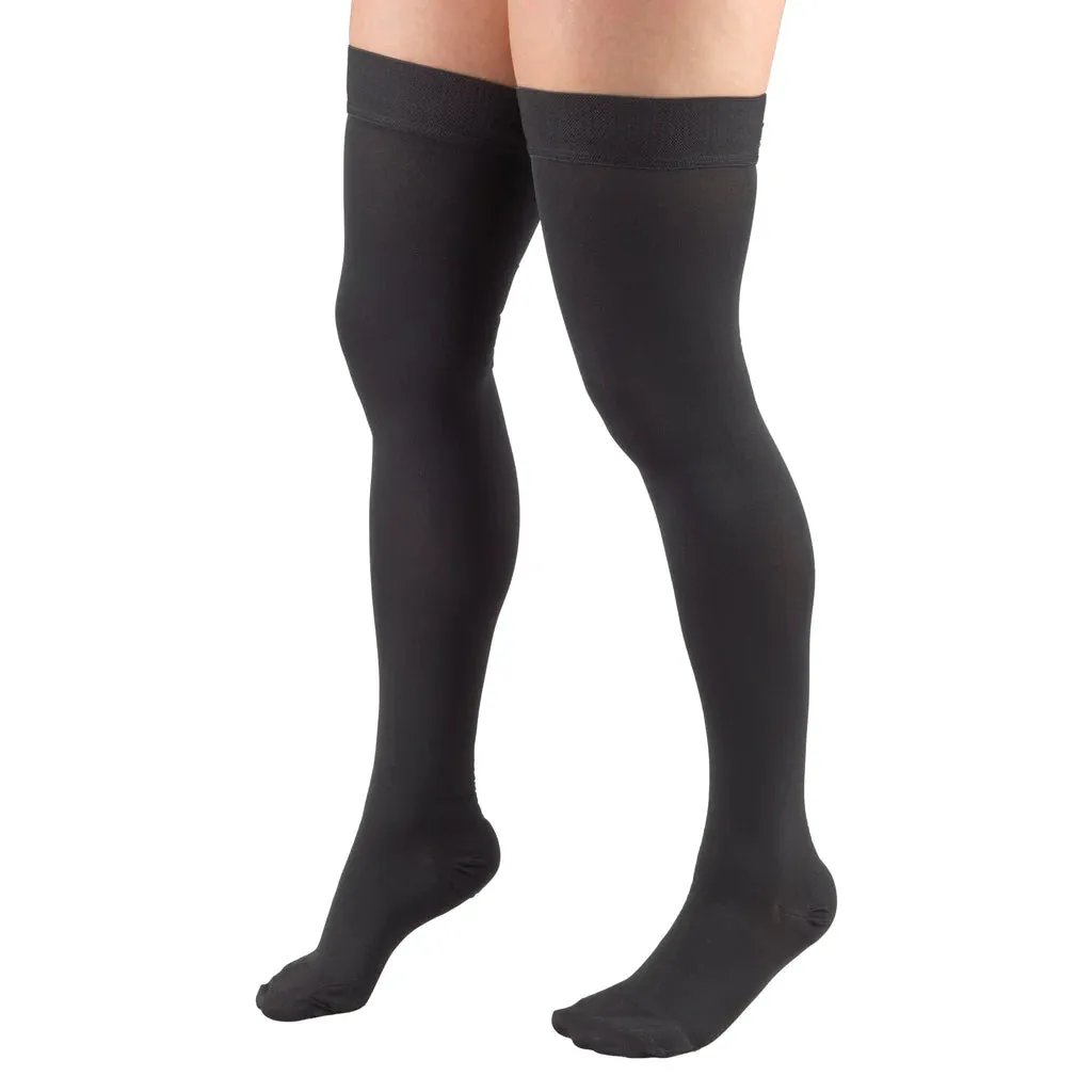 SECOND SKIN Surgical Grade Closed Toe 20-30 mmHg Thigh High Silicone Dot Top