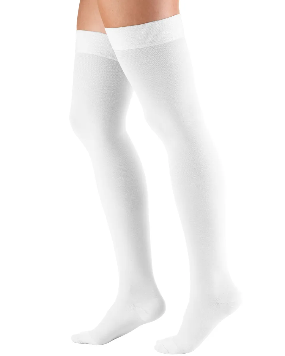 SECOND SKIN Surgical Grade Closed Toe 20-30 mmHg Thigh High Silicone Dot Top