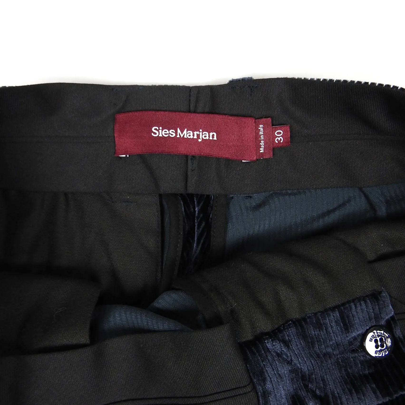Sies Marjan Silk/Cotton Corduroy Pants Size 30