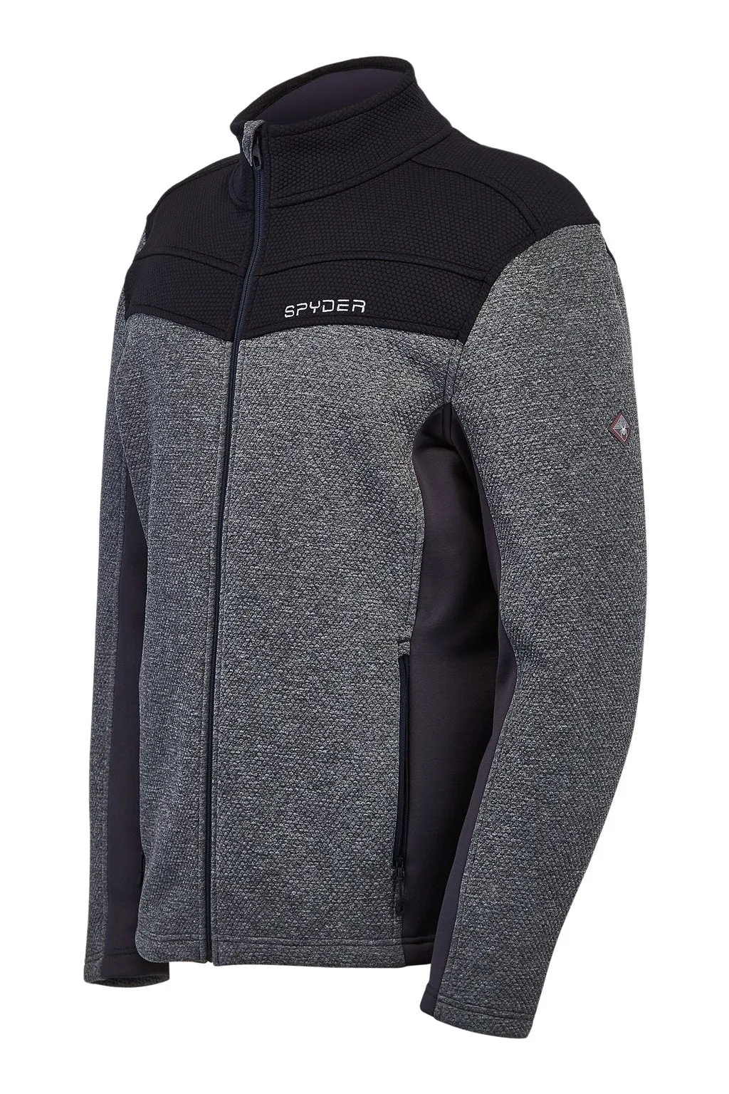 'Spyder' Men's Encore Full Zip Fleece - Ebony