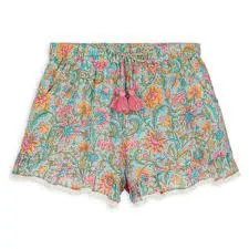 Vallaloid Shorts - Water River Flowers