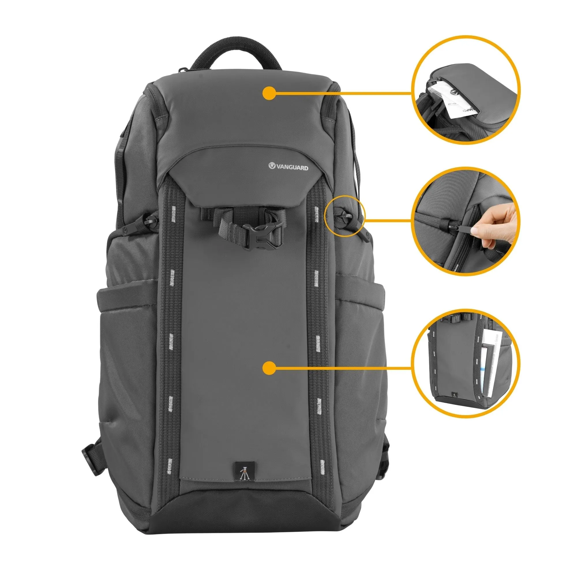 VEO ADAPTOR R44 GY 16 Litre Backpack with USB Port - Rear Access