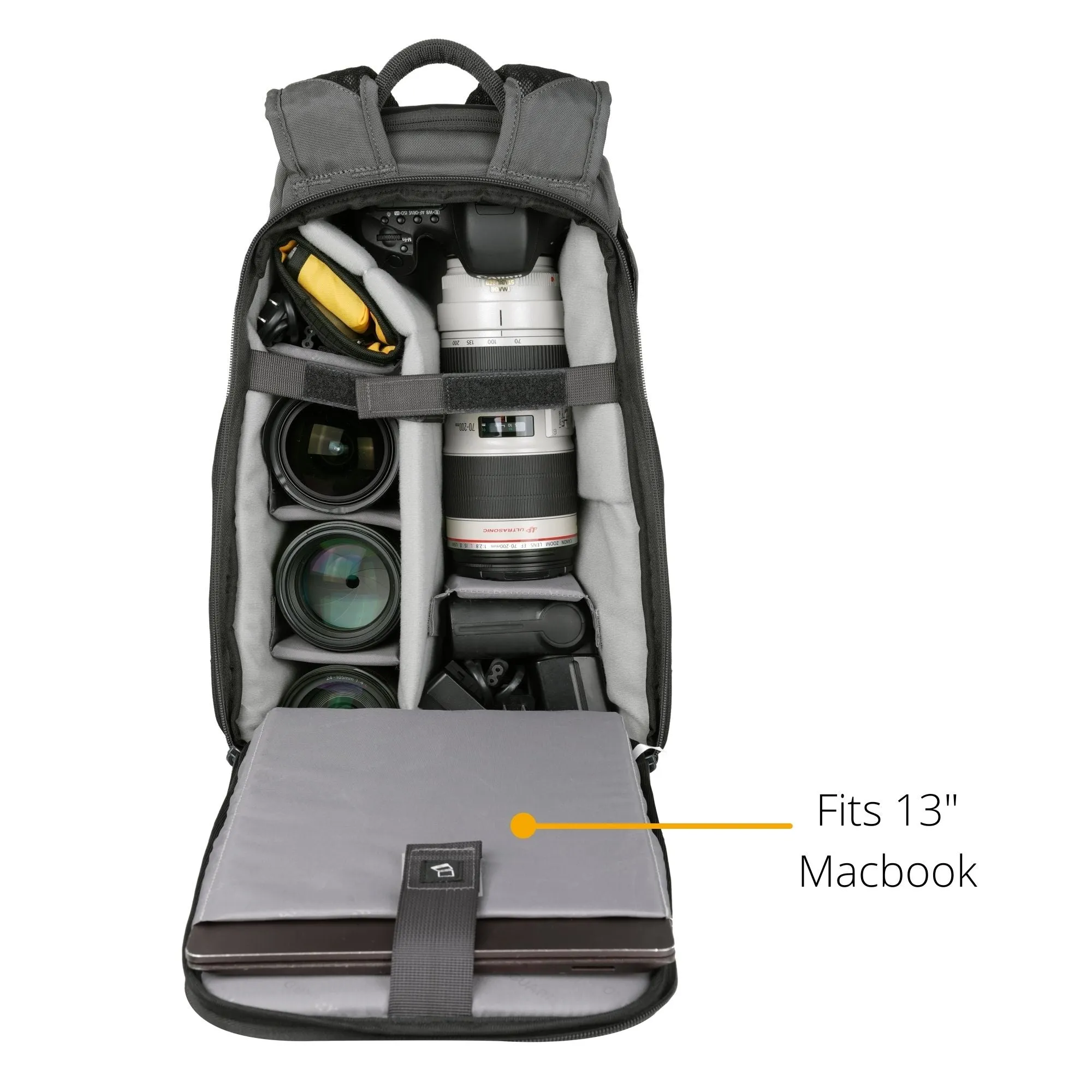 VEO ADAPTOR R44 GY 16 Litre Backpack with USB Port - Rear Access