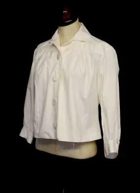 Vintage 1950s Cream Cotton Blouse