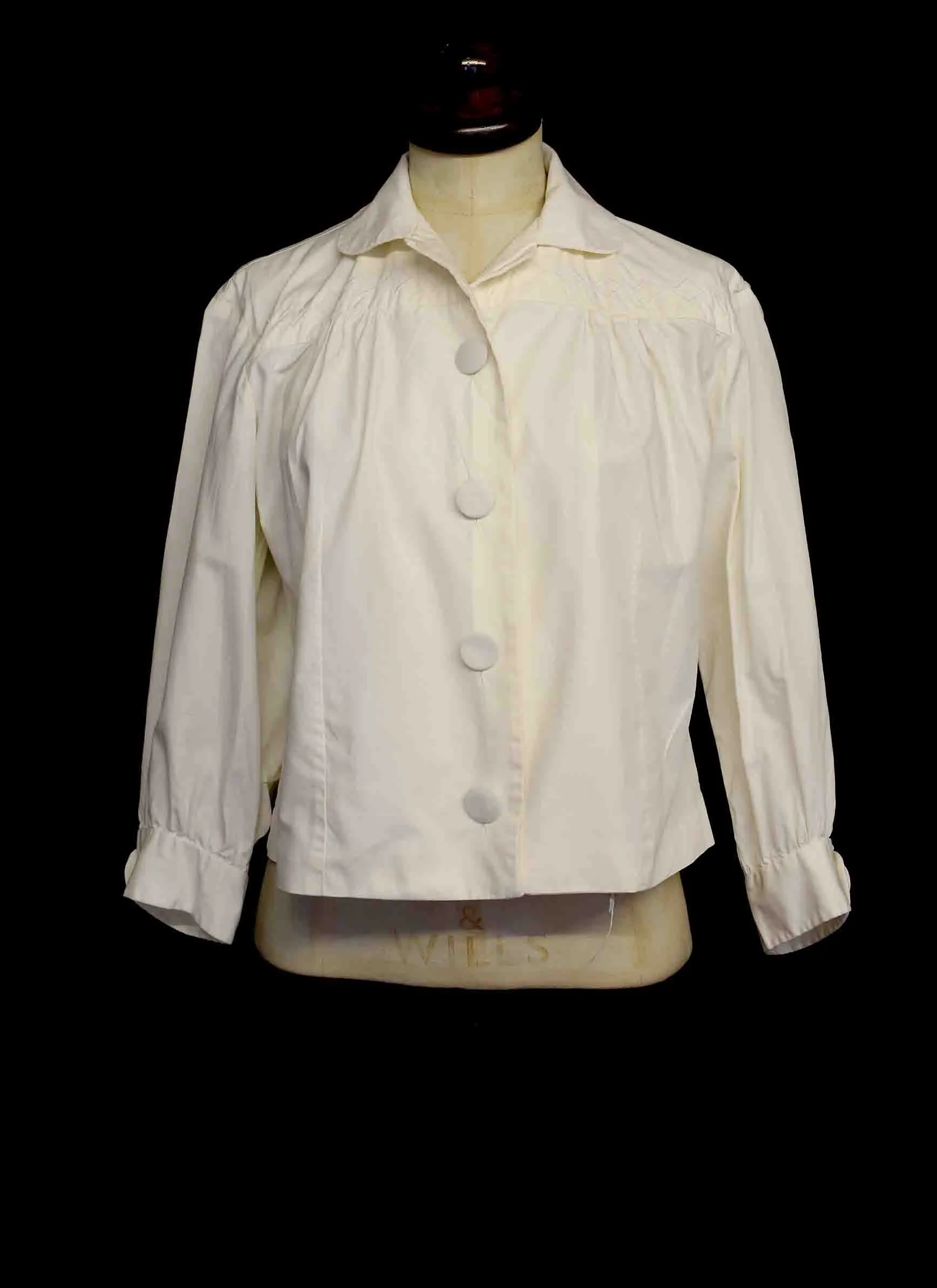 Vintage 1950s Cream Cotton Blouse