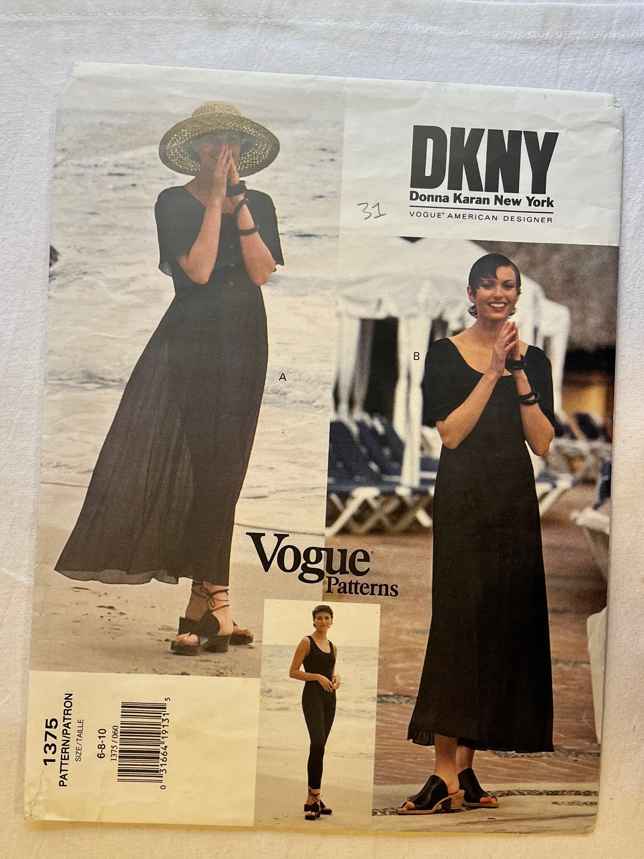 Vogue DKNY 1375 UNCUT Adult Dress and Unitard Sizes 6-10
